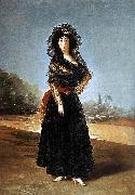 Francisco de Goya Portrait of the Duchess of Alba. Alternately known as The Black Duchess oil painting reproduction